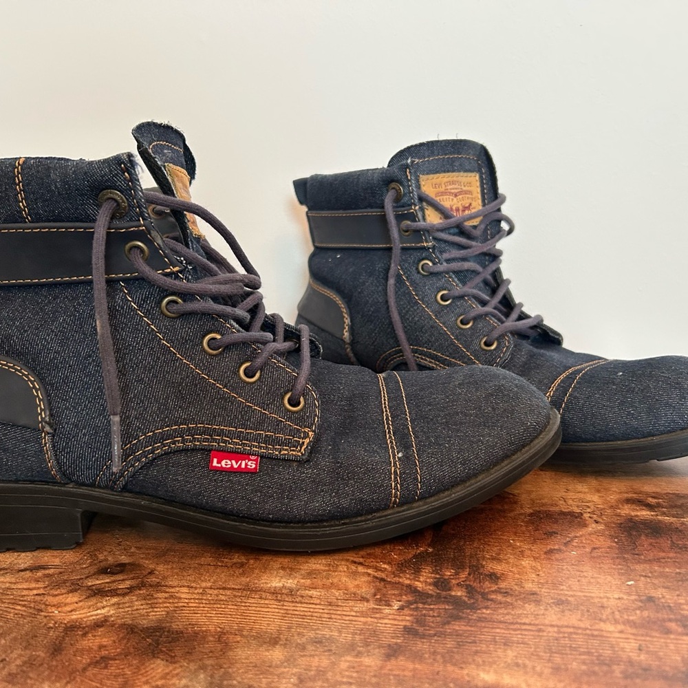 Levi's Men's Denim Boots - Black